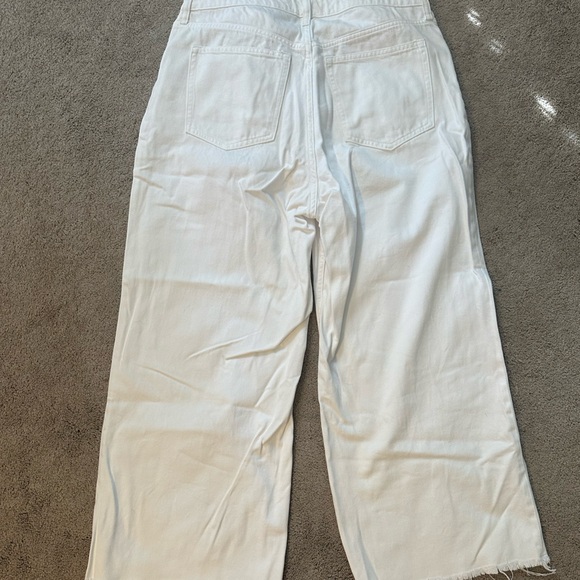 Abercrombie & Fitch White Flare Jeans - Picture 3 of 4
